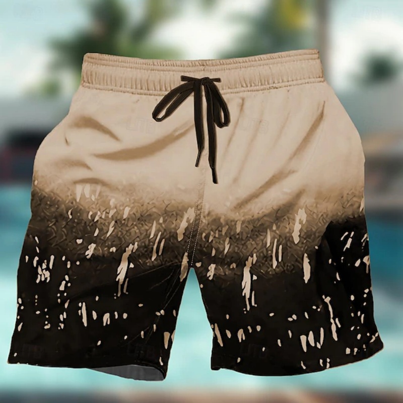 Gradient Colorful Graphic Swim - Trunks Board Surf recension och pris