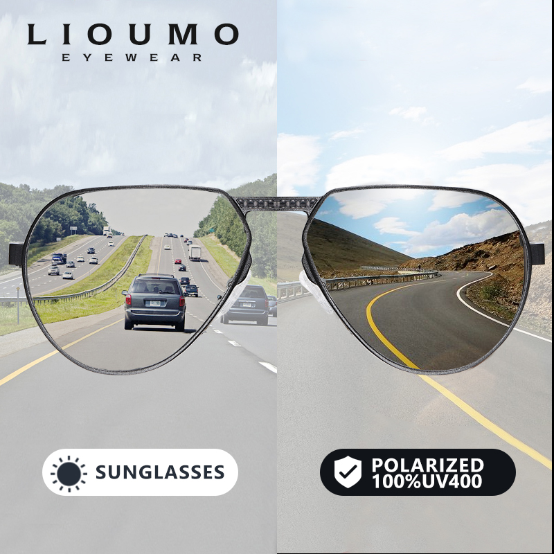 LIOUMO Aluminum Magnesium Fram - Sunglasses Aviator Polarized recension och pris