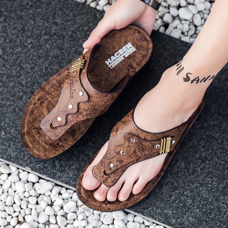 2026 New Men's Flip Flops Genu - Flip Flop Leather Men recension och pris