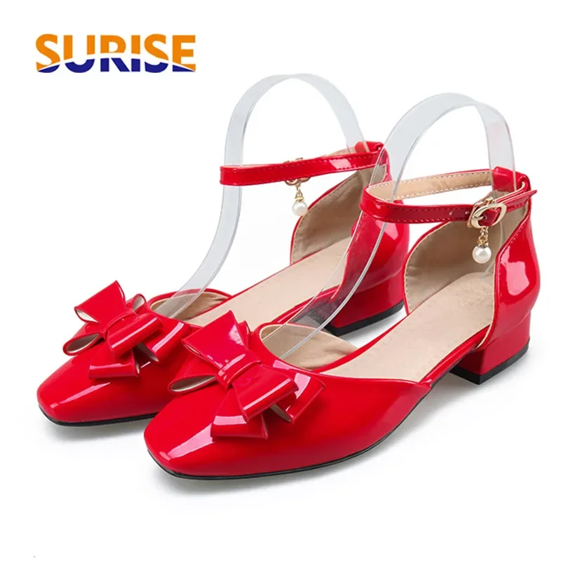 Big Size Women Bowtie Pumps Ro - Casual Sandal Leather recension och pris