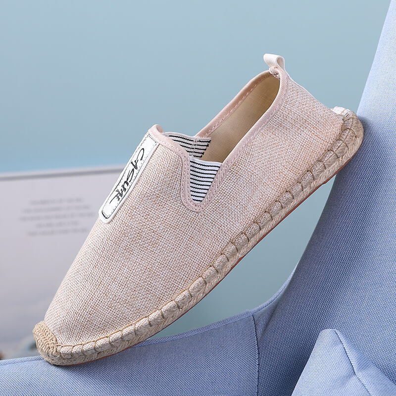 Linen Male Casual Shoes Loafer - Espadrille Slip On recension och pris